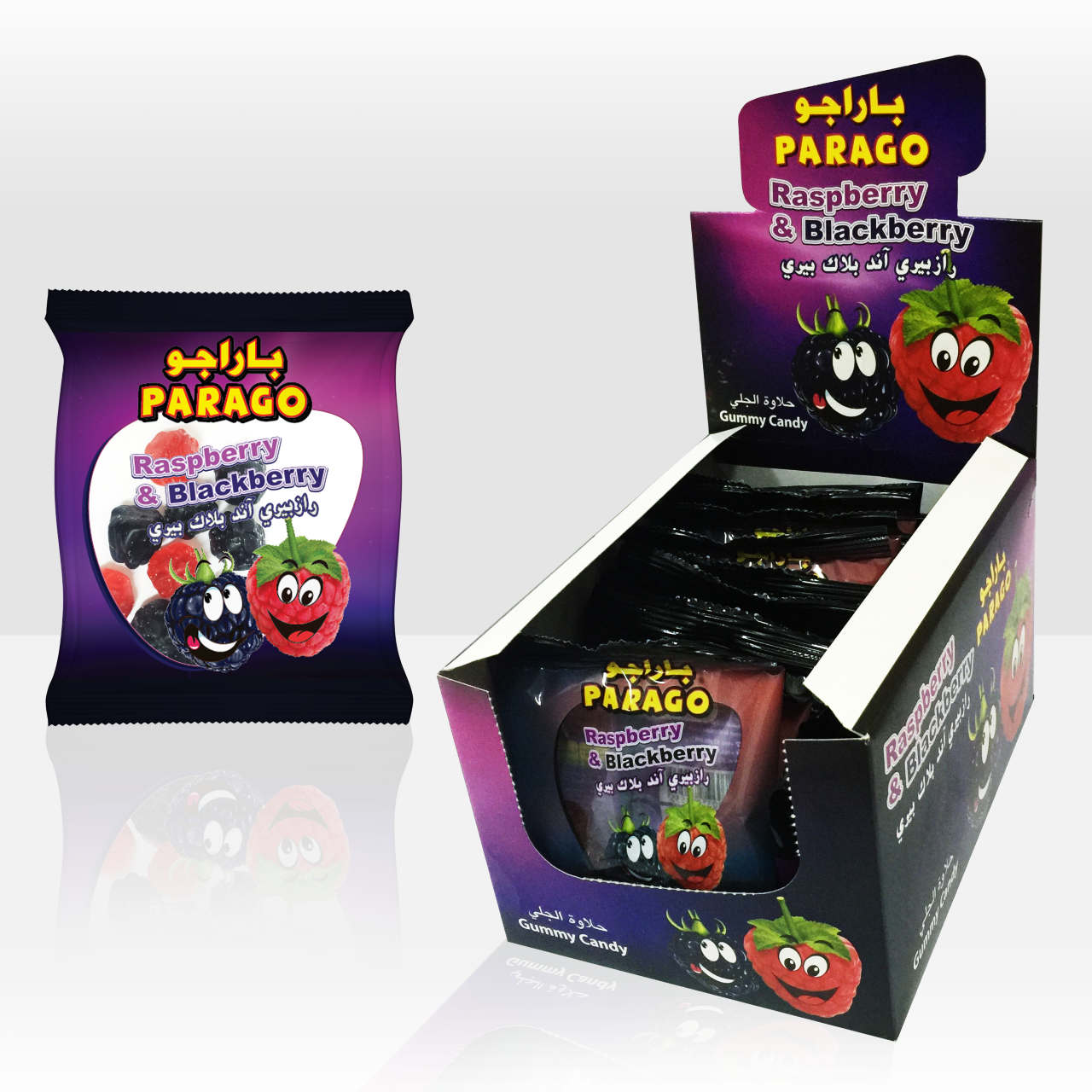 Jelly – raspberry & blackberry    12gm*24sachet*12Box or 15gm*24sachet*12Box