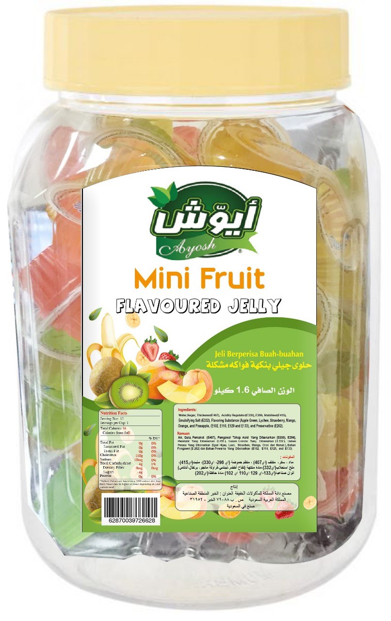 Mini Fruit – Ayosh   100pieces*6packs