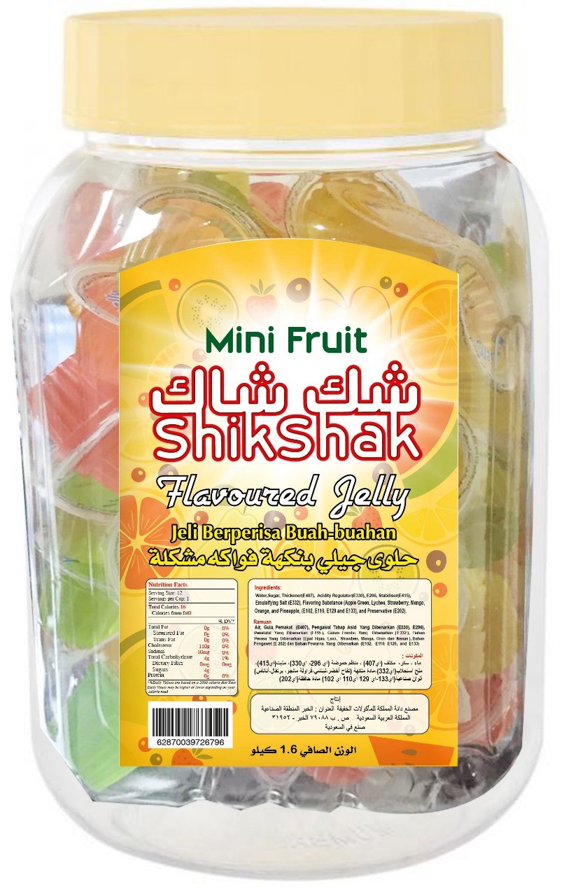 Mini Fruit – Shik Shak  100pieces*6packs